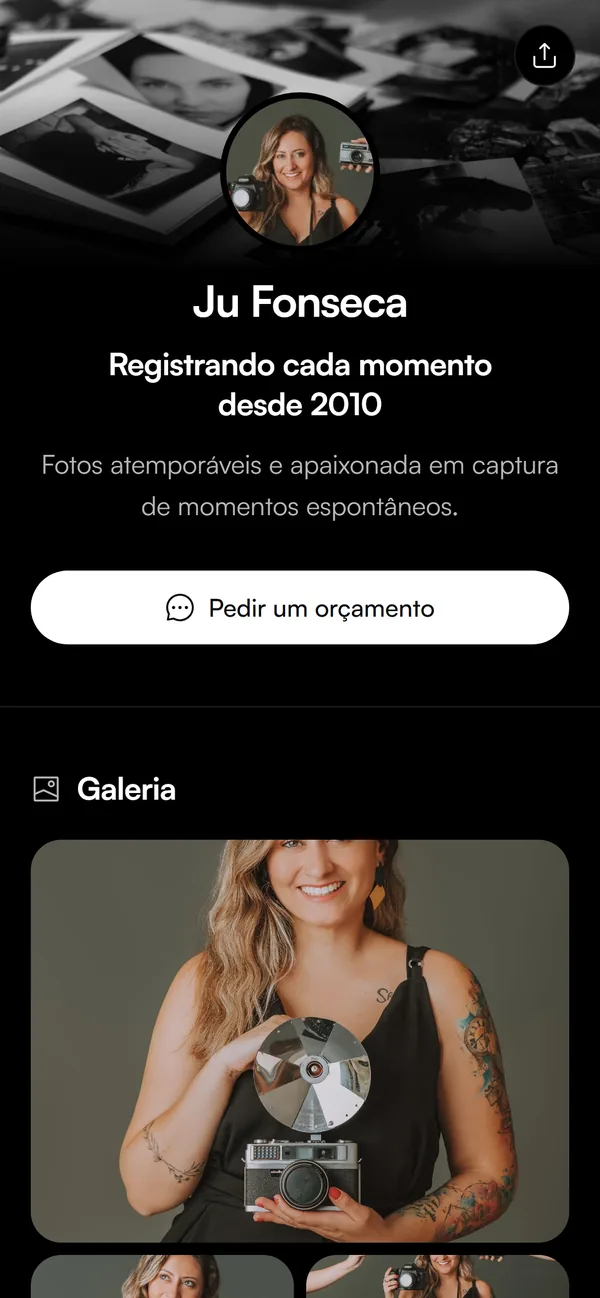 Linkke de exemplo para fotógrafas